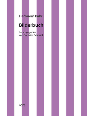 cover image of Hermann Bahr / Bilderbuch
